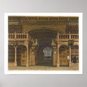 Interior of the Bodleian Library, illustration fro Poster (Vorne)