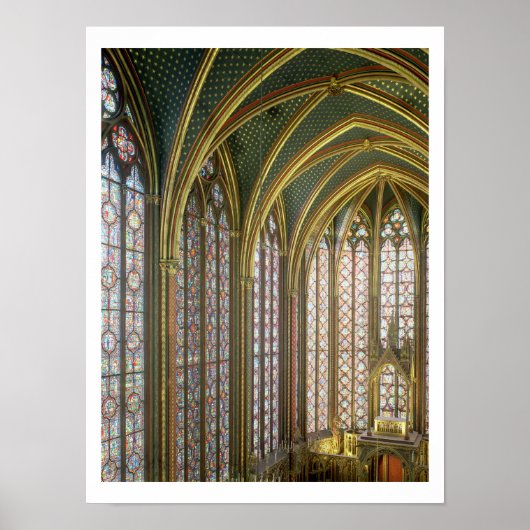 Interior of the upper chapel looking east, begun 1 poster (Vorne)