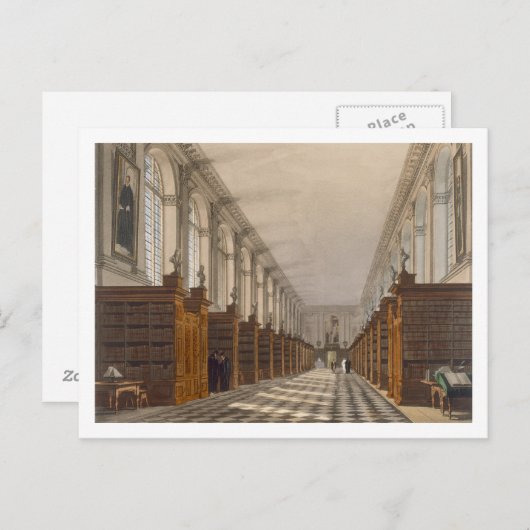Interior of Trinity Uni Library, Cambridge, for Postkarte (Vorne/Hinten)