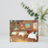 Interior Restaurant Vincent van Gogh Postkarte (Stehend Vorderseite)