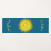 INTERIOR SUNSHINE - HAPPY SUN WITH A SMILE YOGAMATTE (Vorderseite (Horizontal))