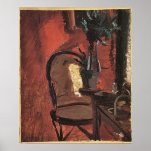 Interior with Chair and Plant by Anna Ancher Poster