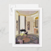 Interior with furnature designed by Ruhlmann, from Postkarte (Vorne/Hinten)