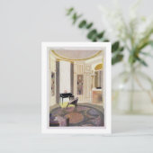Interior with furnature designed by Ruhlmann, from Postkarte (Stehend Vorderseite)