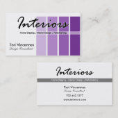 Interiors Home Staging Realty Designer business Visitenkarte (Vorne/Hinten)