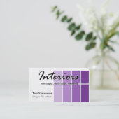 Interiors Home Staging Realty Designer business Visitenkarte (Stehend Vorderseite)