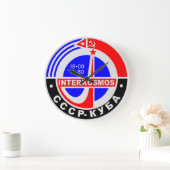 INTERKOSMOS DER 1980er Jahre Große Wanduhr (Zuhause)