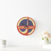 Interkosmos Runde Wanduhr (Zuhause)
