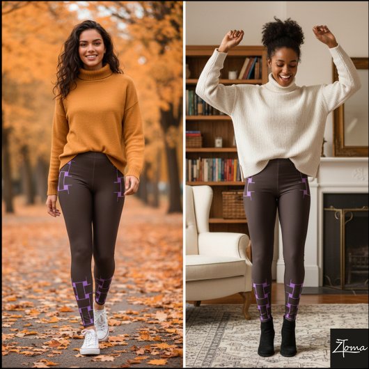 Interlace Pattern - Gondola Leggings