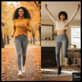 Interlace Pattern - grau und schwarz Leggings