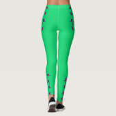 Interlace Pattern - Tealish Green Leggings (Rückseite)