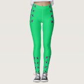 Interlace Pattern - Tealish Green Leggings (Vorderseite)