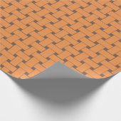 Interlace Pattern - verblasster Orange + römischer Geschenkpapier (Ecke)
