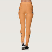 Interlace Pattern - verblasster Orange + römischer Leggings (Rückseite)