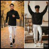 Interlace Pattern - weiß und schwarz Leggings