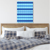 Interlace Shibori Canvas Print Leinwanddruck (Insitu (Schlafzimmer))
