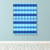 Interlace Shibori Canvas Print Leinwanddruck (Insitu (Holzboden))