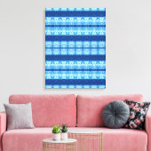 Interlace Shibori Canvas Print Leinwanddruck (Insitu (Wohnzimmer))