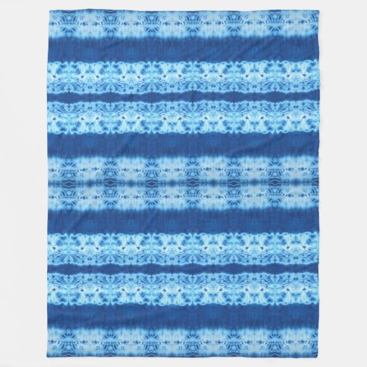 Interlace Shibori Fleece-Decke Fleecedecke (Vorderseite)
