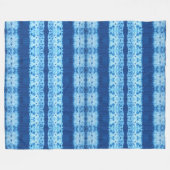 Interlace Shibori Fleece-Decke Fleecedecke (Vorderseite (Horizontal))