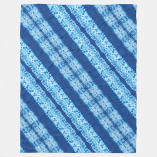 Interlace Shibori-Fleece-Decke Fleecedecke