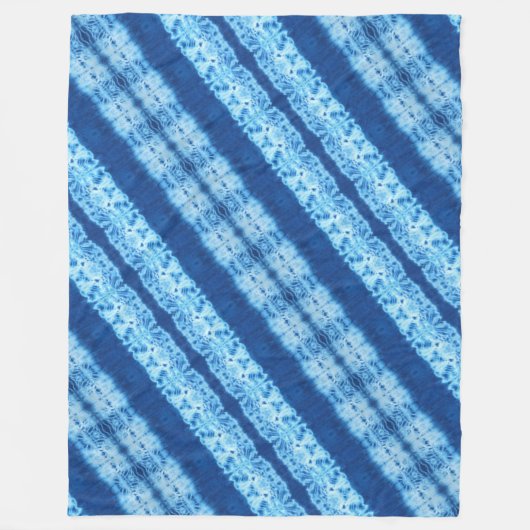 Interlace Shibori-Fleece-Decke Fleecedecke (Vorderseite)