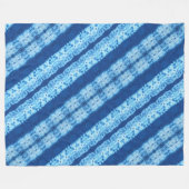 Interlace Shibori-Fleece-Decke Fleecedecke (Vorderseite (Horizontal))