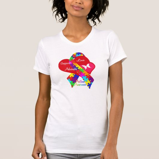 Interlaced Autism Ribbon T-Shirt (Vorderseite)