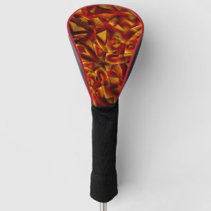 Interlacing der verbrannten orangefarbenen Krawatt Golf Headcover