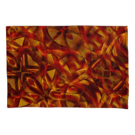 Interlacing der verbrannten orangefarbenen Krawatt Kissenbezug