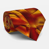 Interlacing der verbrannten orangefarbenen Krawatt Krawatte (Gerollt)