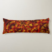 Interlacing der verbrannten orangefarbenen Krawatt Seitenschläferkissen (Vorderseite)