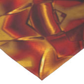 Interlacing der verbrannten orangefarbenen Krawatt Tischdecke (Schrägansicht)