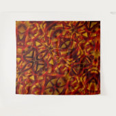 Interlacing der verbrannten orangefarbenen Krawatt Wandteppich (Vorderseite (Horizontal))