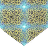 Interlacing Viktorianisch Golden Trim Aqua Hinterg Tischdecke (Schrägansicht)