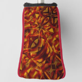 Interlacing von verbrannten orangefarbenen Bändern Golf Headcover (Rotieren 90)