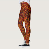 Interlacing von verbrannten orangen Krawatte Leggings (Links)