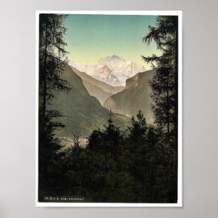 Interlaken, Hotels, Berner Oberland, Schweiz. Poster