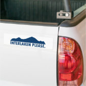 Interlaken Schweiz Bitte Autoaufkleber (Auf Lkw)