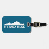 Interlaken Schweiz Bitte Gepäckanhänger (Vorderseite horizontal)