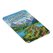 Interlaken Schweiz Magnet (Rechte Seite)