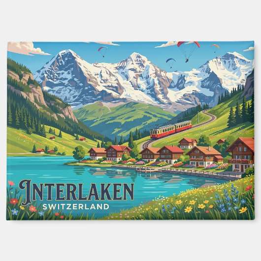Interlaken Schweiz Magnet (Vorderseite)