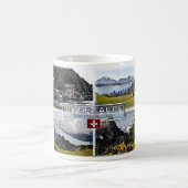Interlaken - Schweiz - Mosaik - Kaffeetasse (Mittel)