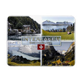 Interlaken - Schweiz - Mosaik - Magnet (Horizontal)