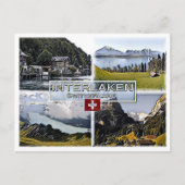 Interlaken - Schweiz - Mosaik - Postkarte (Vorderseite)