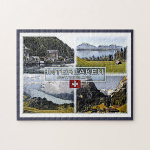 Interlaken - Schweiz - Mosaik - Puzzle