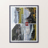 Interlaken - Schweiz - Mosaik - Puzzle (Vertikal)
