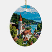 Interlaken Schweiz Panorama Ornament (Rechts)