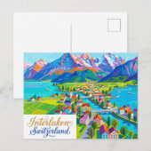 Interlaken Schweiz Postkarte (Vorne/Hinten)