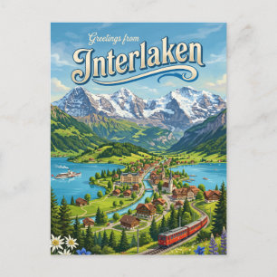 Interlaken Schweiz Postkarte